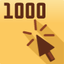 1000 clicks