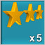 3 Stars x5